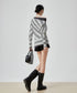 Diagonal Stripe OffShoulder Top